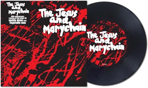 The Jesus and Mary Chain vinyl record with red splatter design on black background.