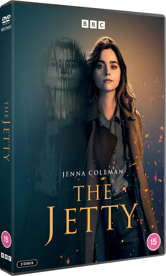 DVD cover for "The Jetty" featuring Jenna Coleman looking over her shoulder.