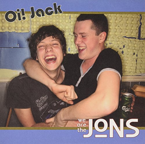 Vinyl record cover featuring two laughing young men in a casual setting.
