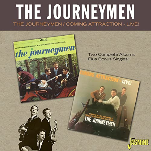 CD cover featuring two album covers of folk group The Journeymen.