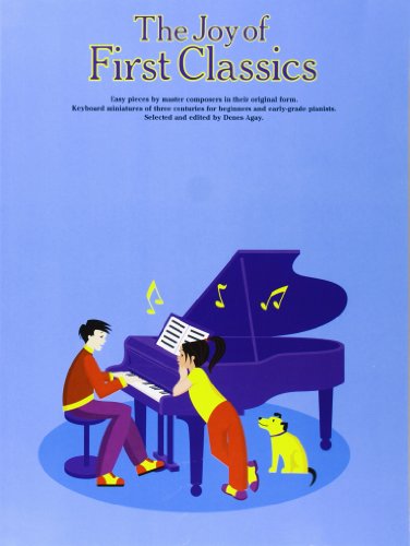 Book cover: children with a piano, sheet music, and a dog.