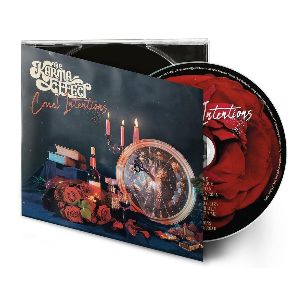 CD case and disc for "The Karma Effect - Cruel Intentions" album.