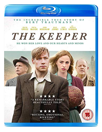 Blu-ray cover for The Keeper featuring four actors and a vintage leather football.