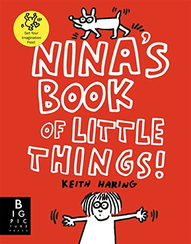Red book cover with white cartoon lettering and playful drawn figures.