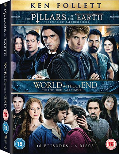 DVD cover for Ken Follett’s “Pillars of the Earth” and “World Without End”.