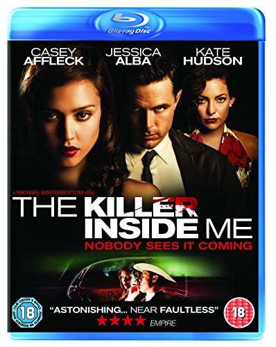 Blu-ray cover for "The Killer Inside Me" featuring Casey Affleck, Jessica Alba, Kate Hudson.