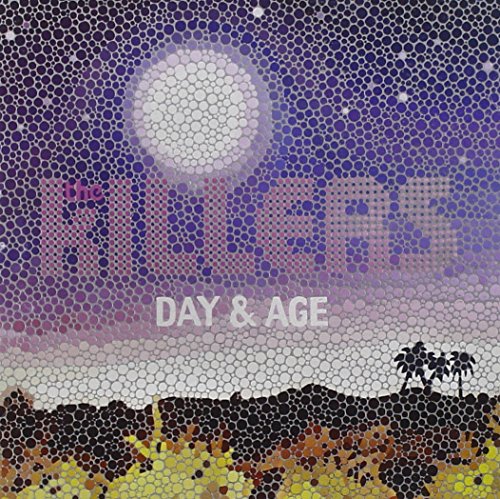 “Day & Age” album cover by The Killers, dotted landscape with moon.