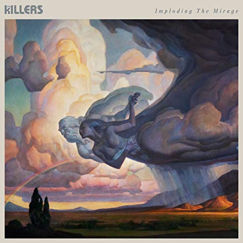 Album cover: figures amongst swirling clouds and a desert landscape.