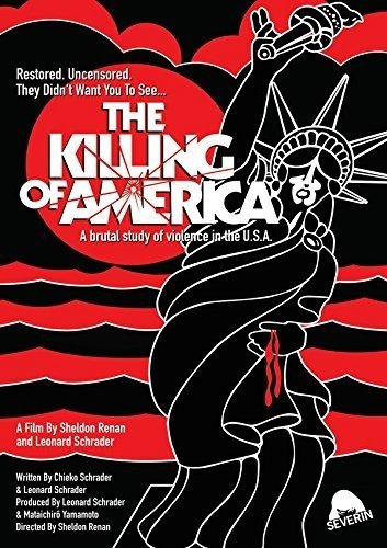 DVD cover for "The Killing of America" depicts Statue of Liberty with a gun.