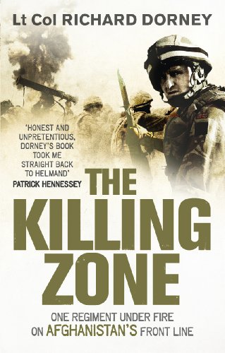 Book cover: soldier in helmet, battlefield smoke, title "The Killing Zone".