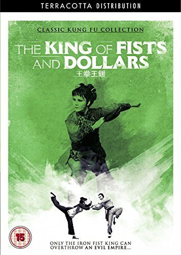 DVD cover for "The King of Fists and Dollars" with martial arts action scene.