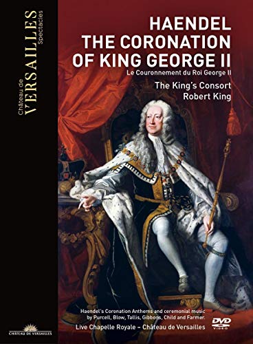 DVD cover featuring a regal portrait of King George II in ornate coronation attire.