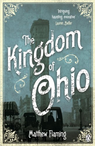 Book cover for "The Kingdom of Ohio" with a vintage city scene.