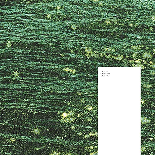 Vinyl cover art featuring a textured green background with a white rectangular text box.