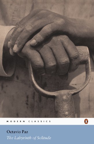 Book cover: clasped hands and a tool, titled "The Labyrinth of Solitude".