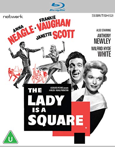 The Lady Is A Square" Blu-ray cover featuring Frankie Vaughan, Janette Scott, and Anna Neagle.