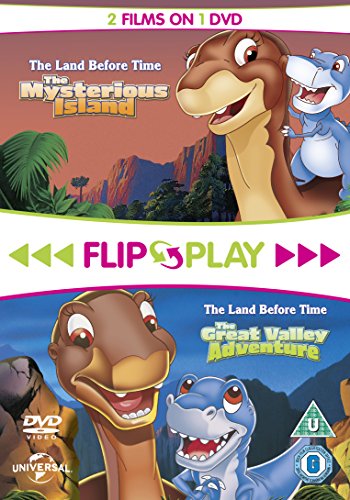 DVD cover featuring The Land Before Time: The Mysterious Island and The Great Valley Adventure.