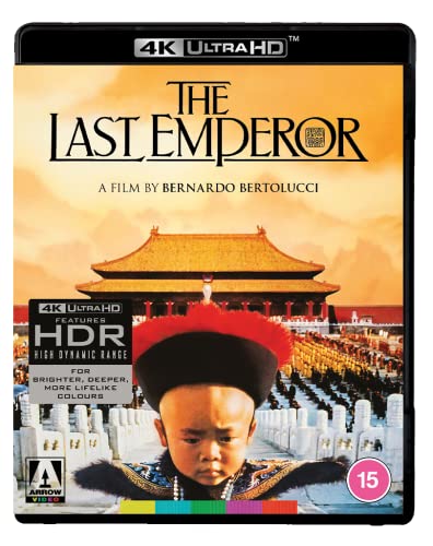 The Last Emperor" UHD Blu-ray cover with a young boy in traditional attire.