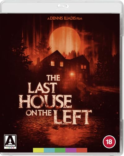 Blu-ray cover for horror film "The Last House on the Left" with a house.