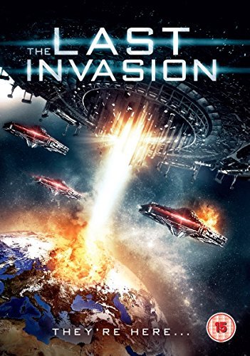 DVD cover for "The Last Invasion" depicting alien ships attacking Earth.