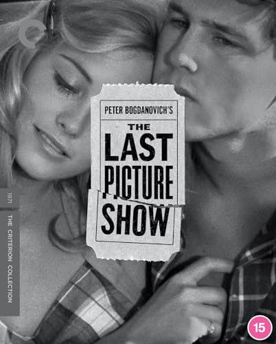 Black and white film poster for "The Last Picture Show" with two faces.