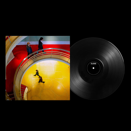 The Lathums album cover and a black vinyl record are shown.