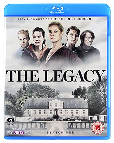 Blu-ray cover for “The Legacy” Season 1, featuring a cast portrait and manor house.