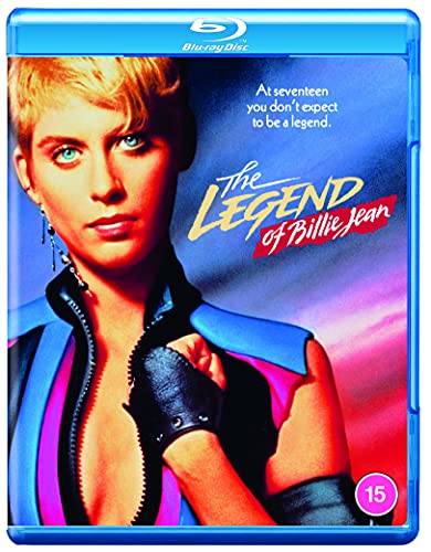 "Blue-ray case with a blonde woman and title 'The Legend of Billie Jean'."