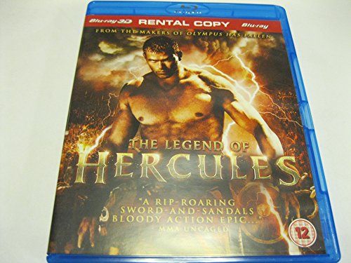 The Legend of Hercules Blu-ray case featuring a muscular man amidst lightning and fire.
