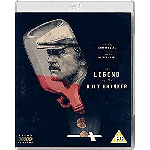 Blu-ray case for "The Legend Of The Holy Drinker" with a portrait.