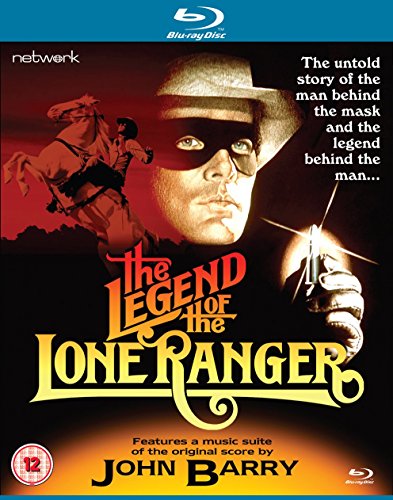 Blu-ray cover for "The Legend of the Lone Ranger" featuring a masked hero.