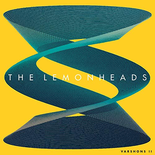 Lemonheads “Varshons II” vinyl album cover with abstract teal swirl design.