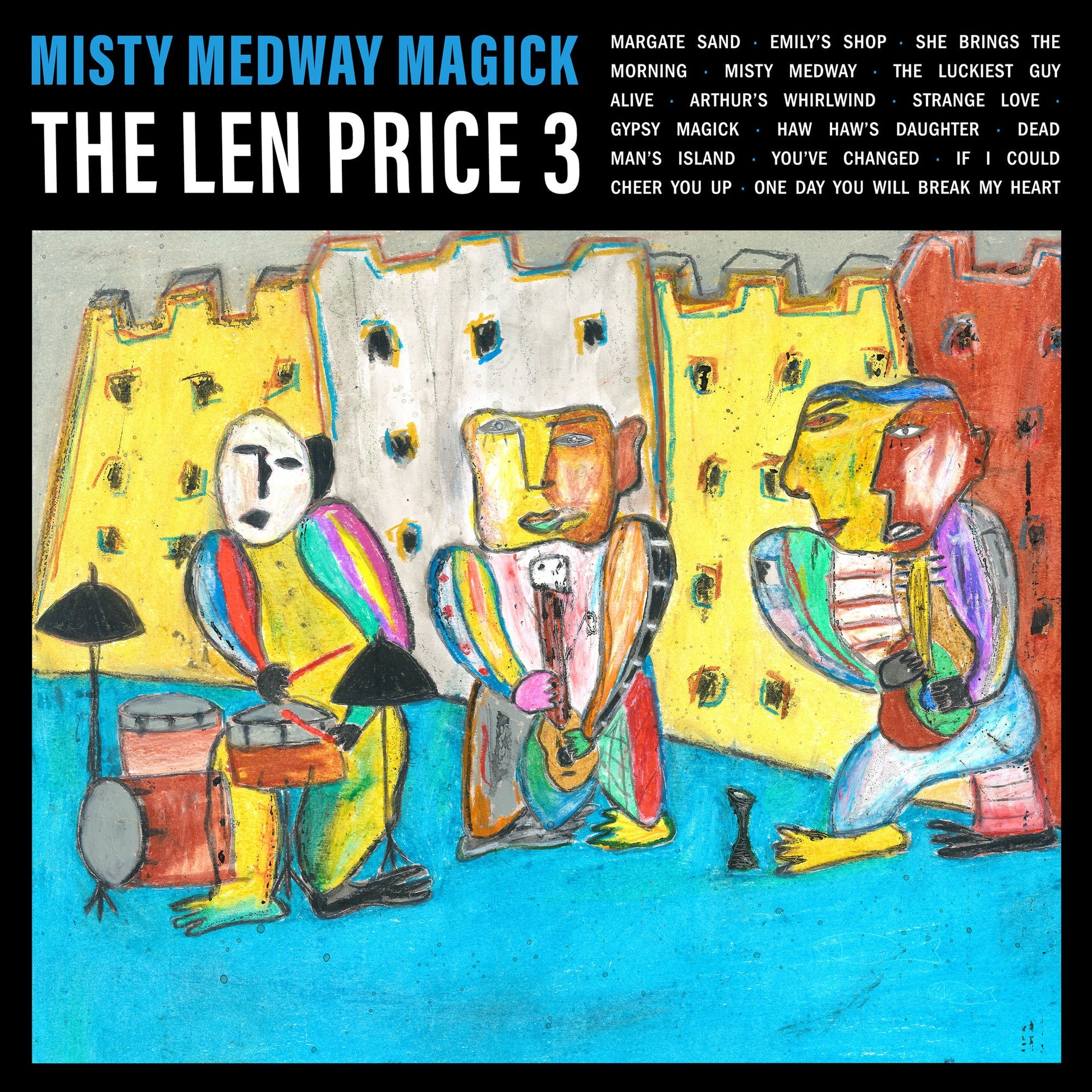CD cover: colorful, childlike drawing of four figures playing instruments.