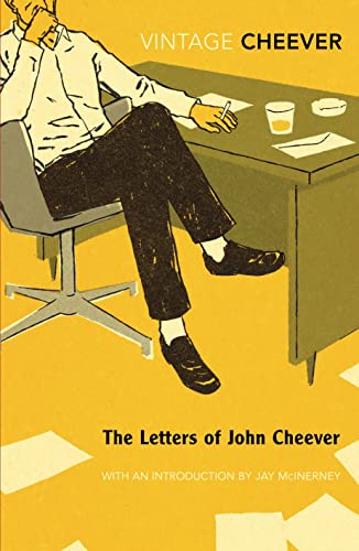 Book cover: illustrated man at desk, “The Letters of John Cheever.”