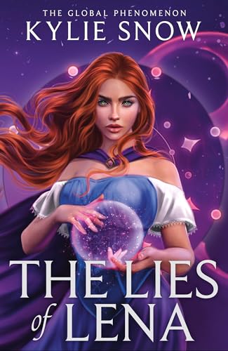 Book cover: woman with red hair holding a glowing orb.