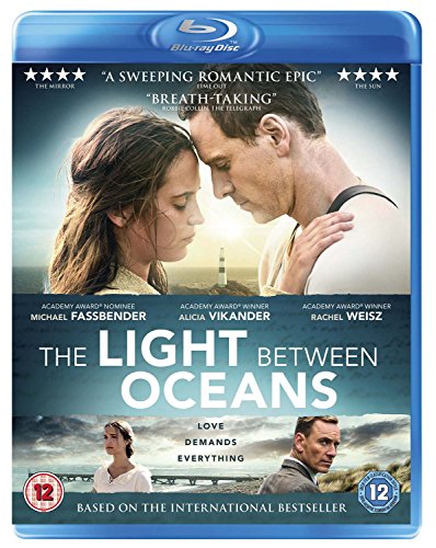Blu-ray cover for The Light Between Oceans featuring Michael Fassbender and Alicia Vikander.