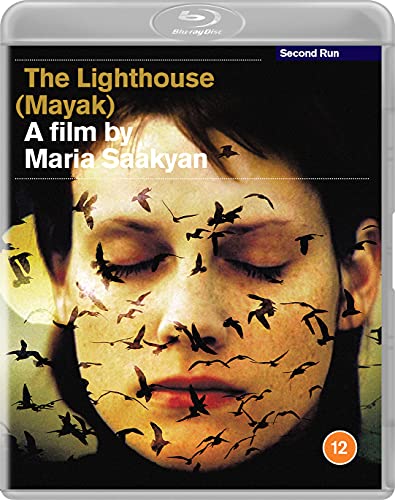 Blu-ray cover for "The Lighthouse" featuring a woman’s face with birds.