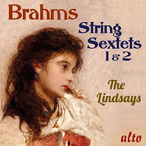 CD cover: portrait of a young woman with "Brahms String Sextets" text.