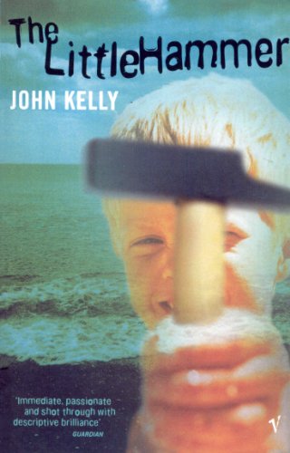Book cover: a boy holding a hammer in front of the sea.