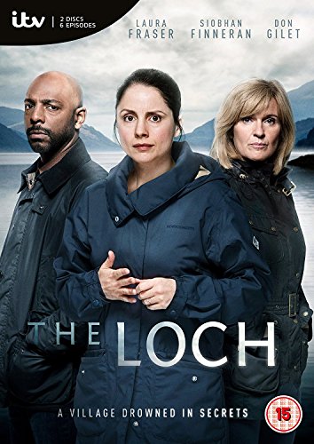 DVD cover for "The Loch" featuring three serious-faced actors against a lake.