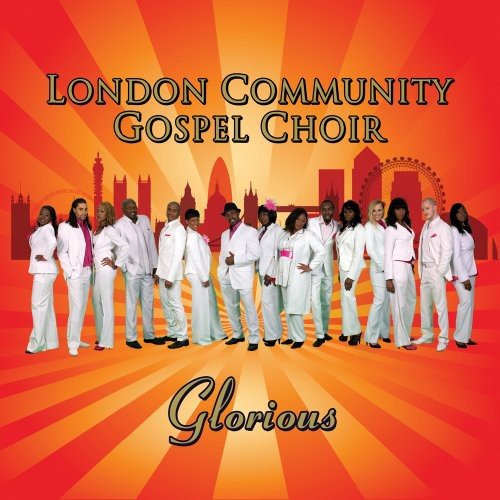London Community Gospel Choir album cover with choir and London skyline.