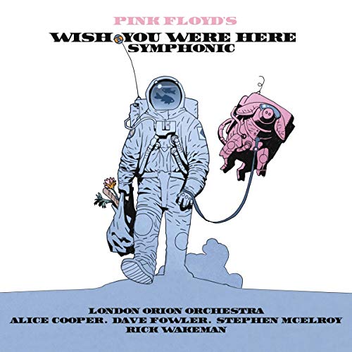 AlbumCSymphonic album cover featuring an astronaut holding flowers and a floating pink creature.