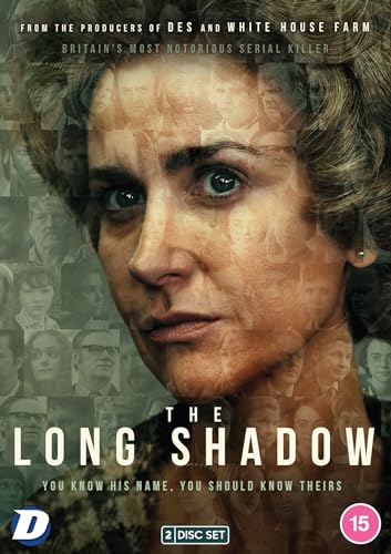 DVD cover for “The Long Shadow” featuring a woman’s face overlaid with others.