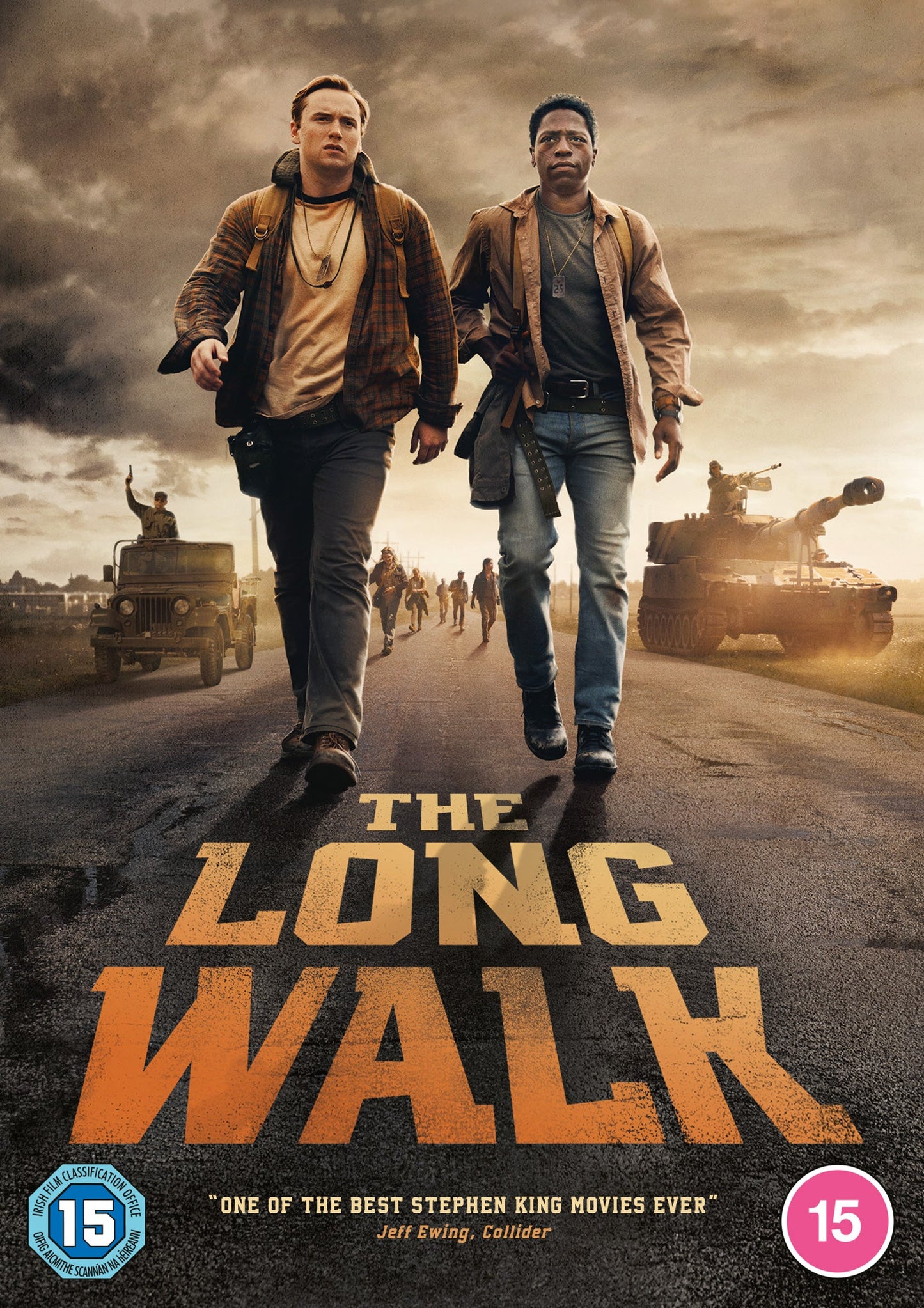 DVD cover for "The Long Walk" featuring two men walking on a road.