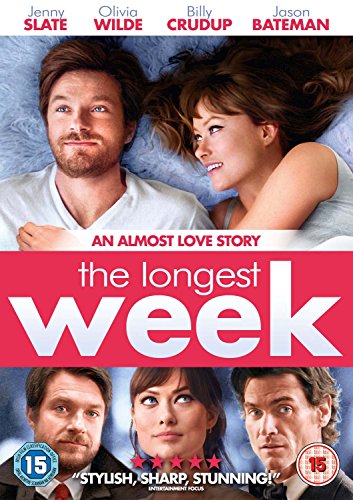DVD cover for “The Longest Week” featuring actors Jenny Slate and Olivia Wilde.