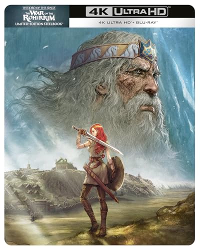 Steelbook cover art featuring a warrior woman and a large ghostly king's face.