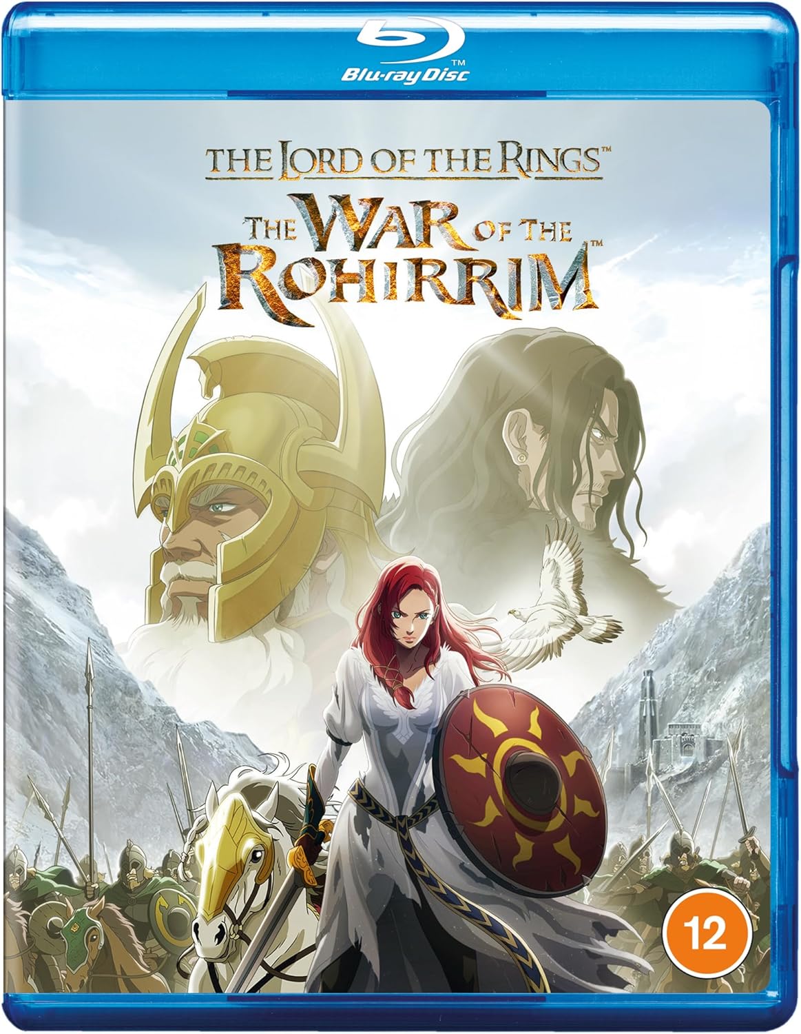 Blu-ray cover art for The Lord of the Rings: The War of the Rohirrim.