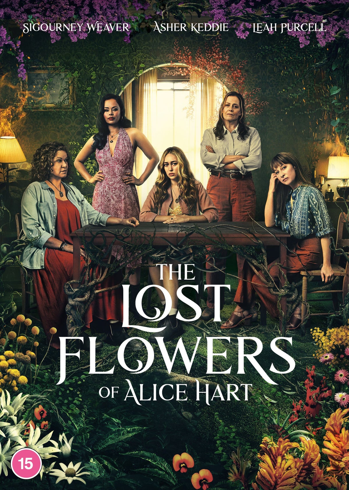 DVD cover for “The Lost Flowers of Alice Hart” featuring four women.