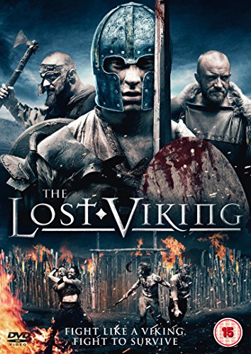 DVD cover art featuring three Viking warriors above a scene of battle and fire.
