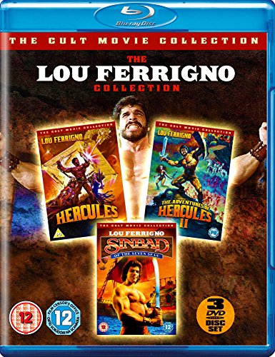 Blu-ray cover for "The Lou Ferrigno Cult Collection" featuring film stills.